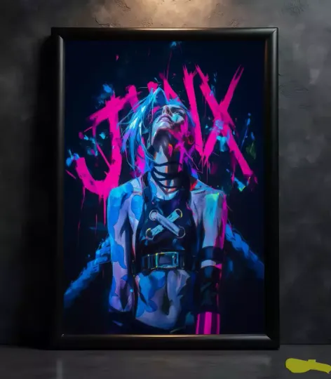Discover Jinx Arcane Animated Series League Of Legends Poster Print - No Frame