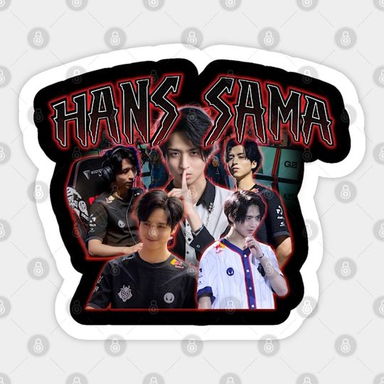 Discover Hans Sama Vintage Style Graphic Tee - League Of Legends - Sticker