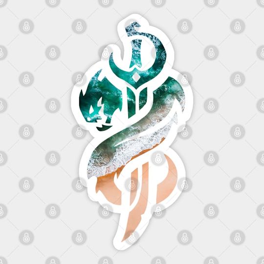 Discover Beach Bilgewater Crest - Bilgewater - Sticker