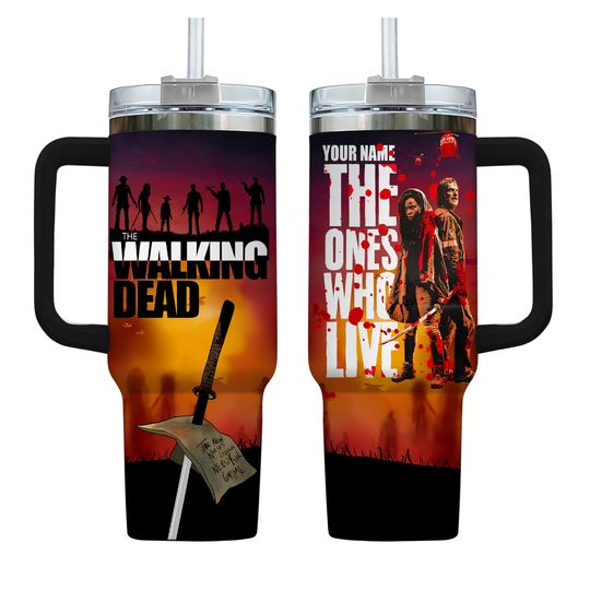 Discover Custom The Walking D Tumbler, The Ones Who Live 2024 Movie Tumbler 40oz