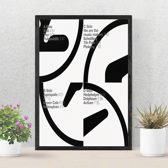 Discover Aphex Twin Logo Selected Ambient Works Back Cover Premium Matte Vertical Poster