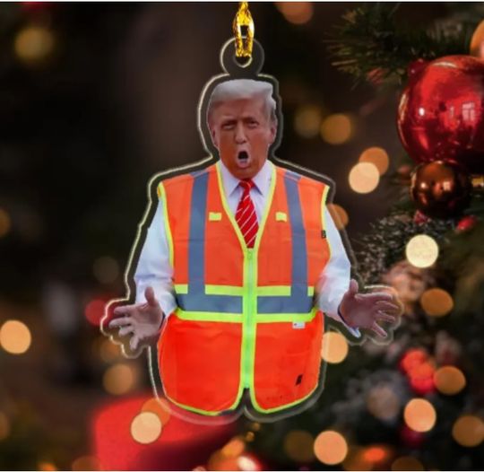 Discover Trump Ornament, Garbage Trump Truck 2024 Christmas Ornament