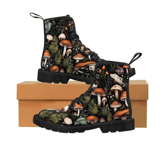 Discover Mushroom Women's Canvas Boots