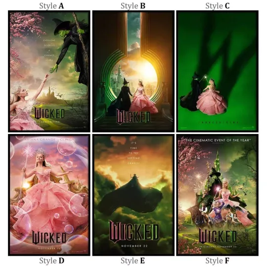 Discover Wicked 2024 Movie Poster, Limited Edition Collectibl Room Decor, Home Decor