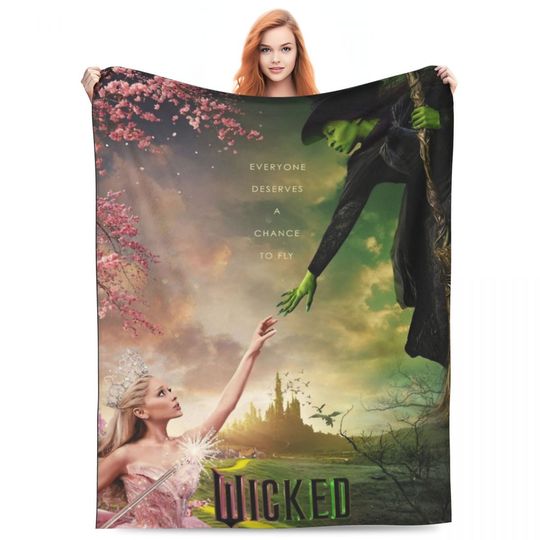 Discover Wicked Musical Movie 2024 Blankets Fleece Print Relax Soft Fleece Blankets