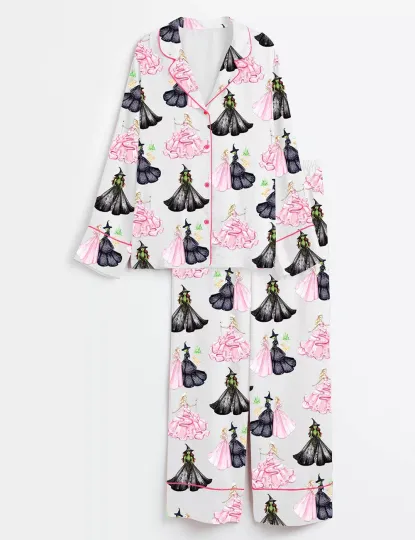 Discover Women's Wicked Print Long Sleeve Pajama, Wicked America Sleep Pajama Set Women's