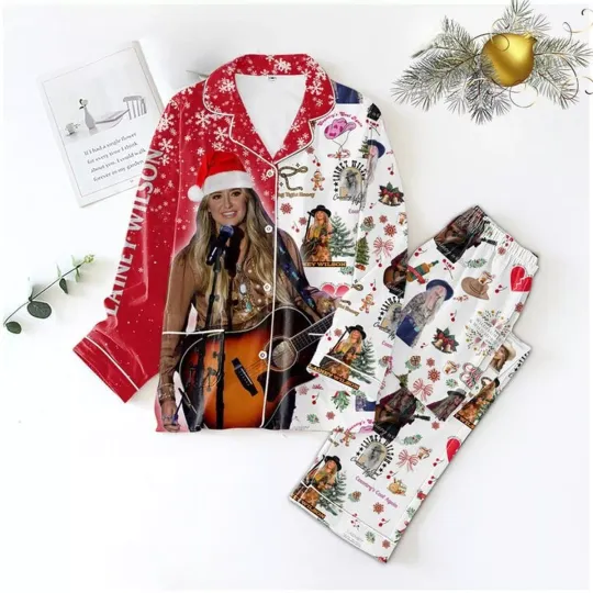 Discover Lainey Wilson Country’s Cool Again Christmas Polyester Pajamas Set