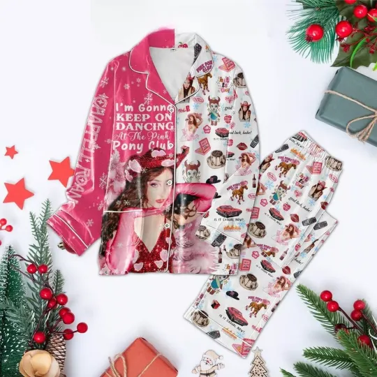 Discover Chappell Roan I’m Going Keep On Dancing At The Pink Pony Club Pajamas Set