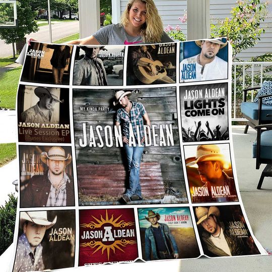Discover Jason Aldean Albums Fleece Blanket