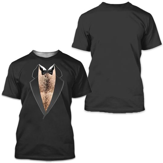 Discover Tuxedo Muscles Hairy Chest Mens T Shirt