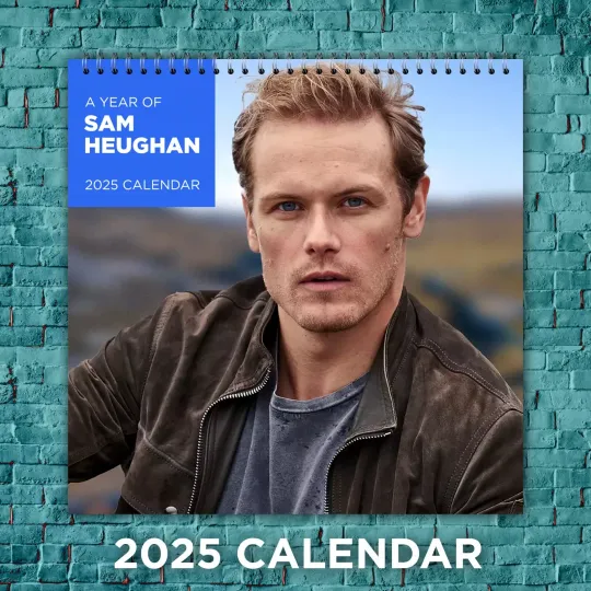 Discover Sam Heughan 2025 Music Calendar, 12-Month Celebrity Wall Calendar, Fan Gift