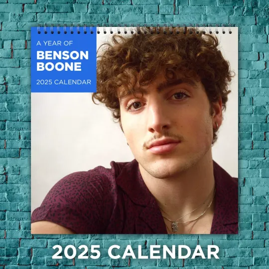 Discover Benson Boone 2025 Calendar, 12-Month Singer Wall Calendar