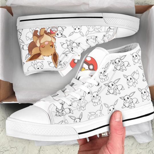 Discover PKM Eevee High Top Sneakers