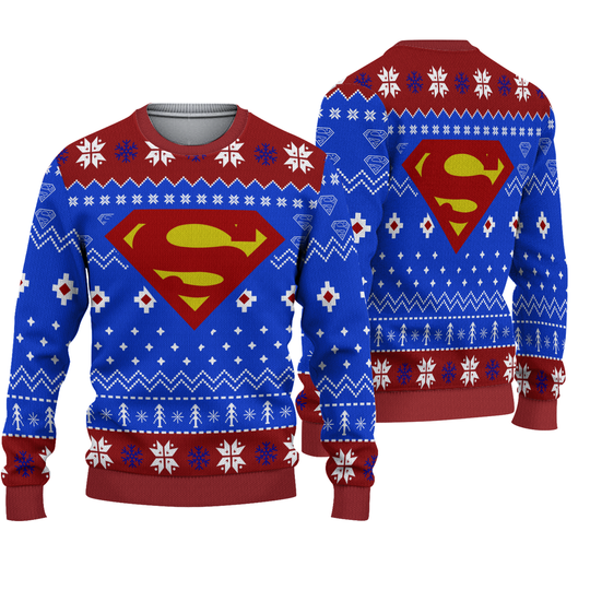 Discover Super Heroes Superman Christmas Ugly Sweater