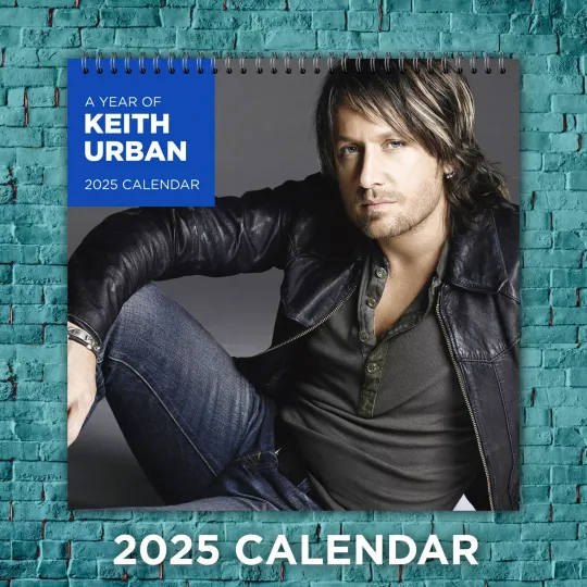 Discover 2025 Keith Urban Calendar, 12-Month Wall Calendar