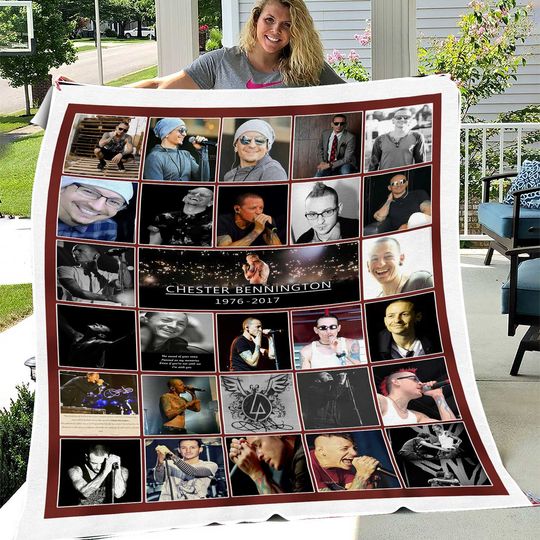 Discover AI Chester Bennington Fleece Blanket