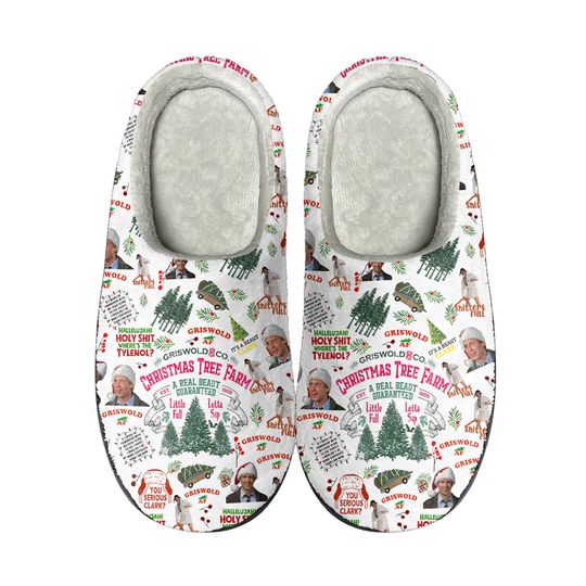 Discover Christmas Griswold Christmas Shoes, Chrismas Tree Farm Slippers