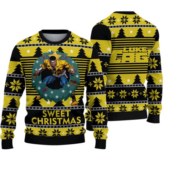 Discover Sweet Christmas Luke Cage Ugly Christmas Sweater