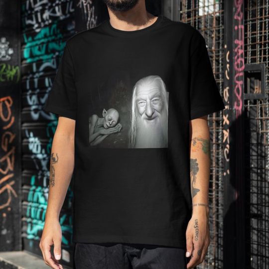Discover Lord of the Rings Inspired T-Shirt, Gandalf and Gollum ShirT