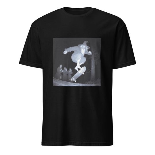 Discover Gandalf skateboarding T-shirt, Gandalf skating in the woods tshirt