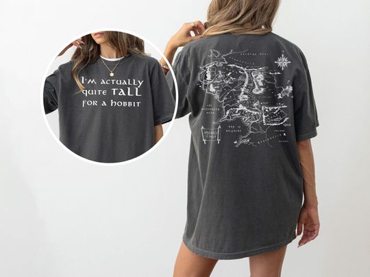 Discover LOTR T-Shirt, Tall for a hobbit shirt, Funny Nerd Gift