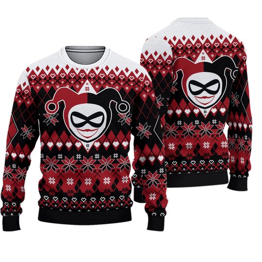 Discover Harley Quinn Happy Harley-Days Ugly Christmas Sweater
