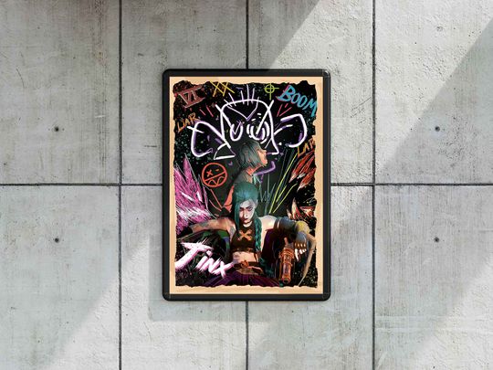 Discover Arcane Jinx Fanart Print Poster