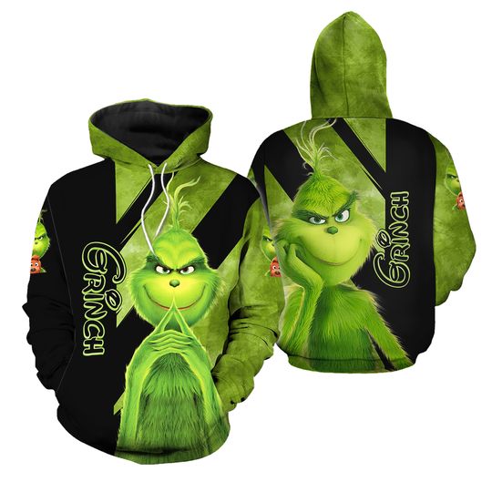 Discover Grin.ch funny character Christmas All Over Print Hoodie