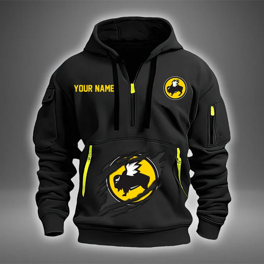 Discover Custom Name Buffalo Wild Wings 2D Quarter Zip Hoodie XTHS2715