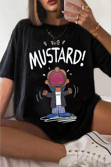 Discover Kendrick Lamar MUSTARD Meme T-Shirt, Unisex Tee Shirt for Fans