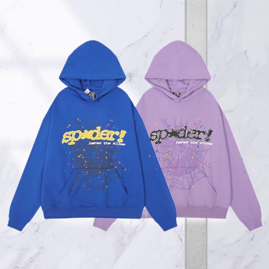 Discover 555555 Hoodies | 555555 Pants | Spider Web Print Hoodies