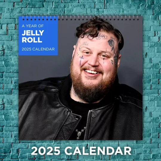 Discover Jelly Roll Country Music Stars Calendar 2025, 12-Month Singer Wall Calendar