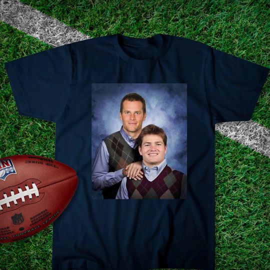 Discover Brady and Maye -  Stepbrothers T-shirt - New England Football - Navy