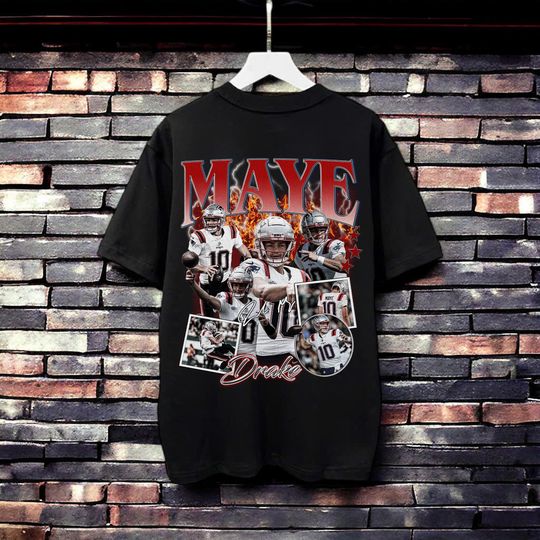 Discover Vintage 90s Graphic Style Drake Maye T-Shirt