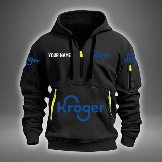 Discover Personalized Name Kroger 2D Quarter Zip Hoodie HTVQ12138