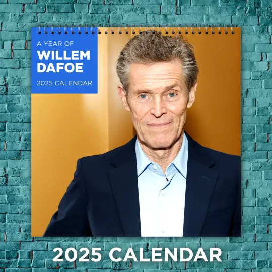 Discover Willem Dafoe 2025 Hollywood Stars Calendar, 12-Month Actor Wall Calendar