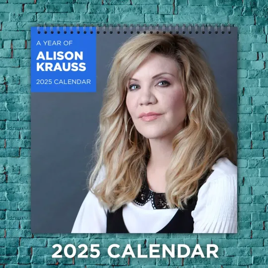 Discover Alison Krauss 2025 Country Music Legends Calendar, 12-Month Singer Wall Calendar