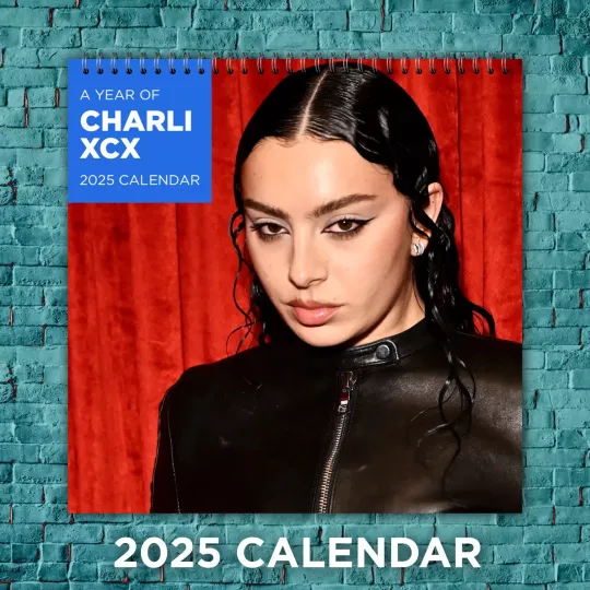 Discover Charli XCX 2025 Pop Stars Calendar, 12-Month Singer Wall Calendar