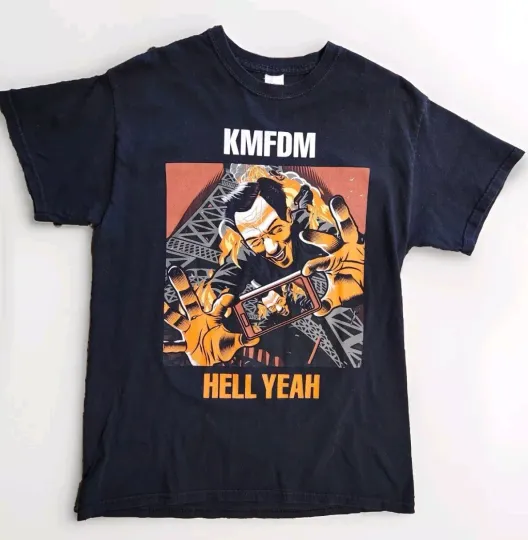 Discover KMFDM Tour Shirt 2017 Hell Yeah! T-Shirt