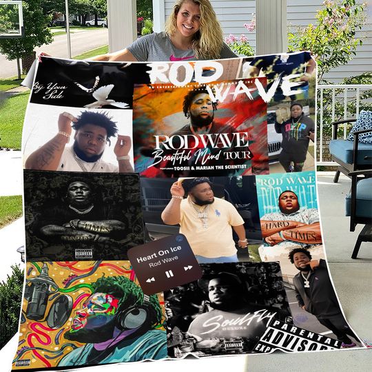 Discover Rodwave Rapper Beautiful Tour Blanket, Rod wave Tapestry, Christmas Gifts