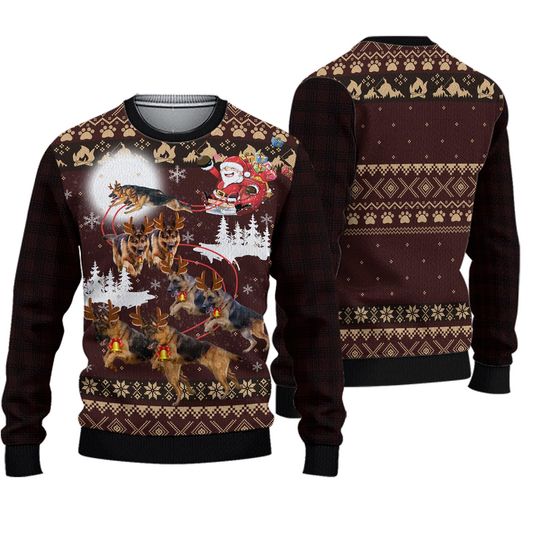 Discover German Shepherd Ugly Knitted Christmas  Sweater