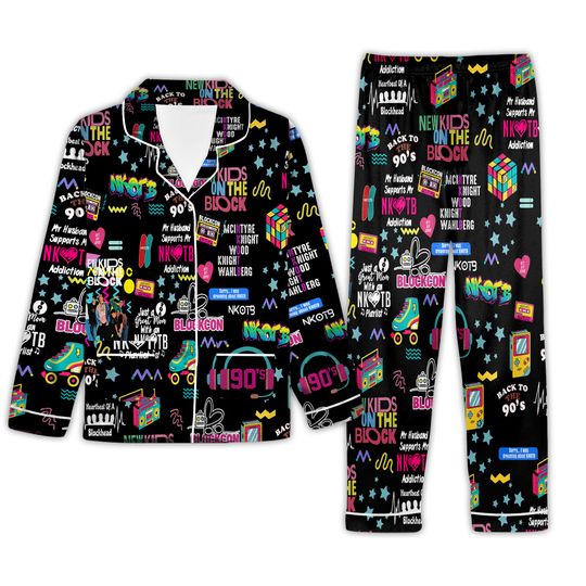 Discover NKOTB Satin Pajama Set for New Kids on the Block
