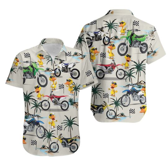 Discover Motocross Hawaiian Shirt, Motorcycle Beach Shirt,