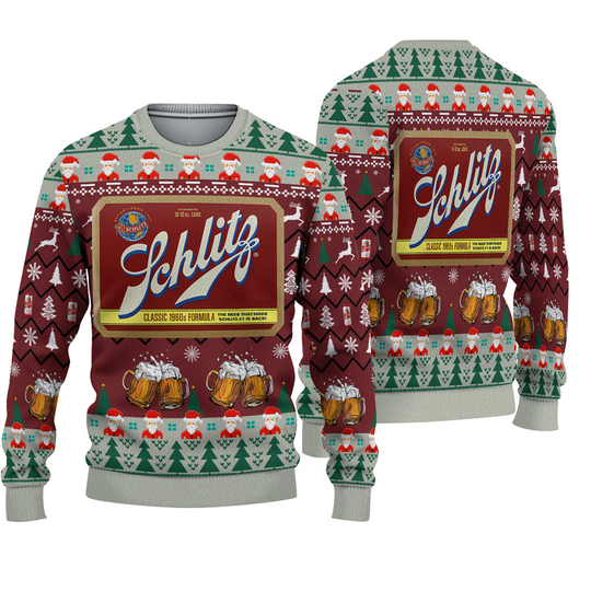 Discover Schlitz Beer Ugly Sweater, Xmas Lover Ugly