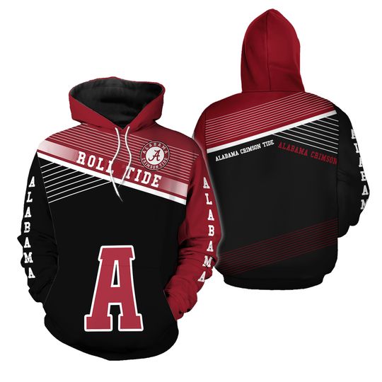 Discover Albm Crimson Tide 3D Hoodie
