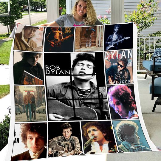 Discover Bob Dylan Inspired Fleece Blanket