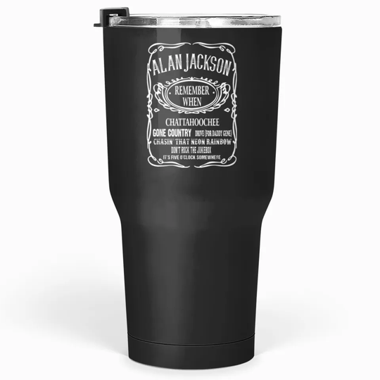 Discover Remembers When Alan Arts Jacksons Est.1958 Outlaws Musician Tumbler 30 Oz