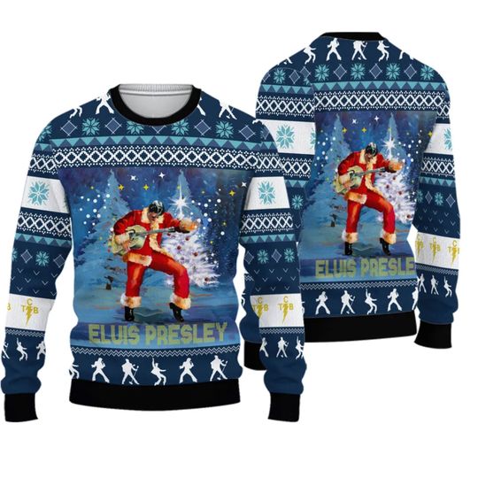 Discover Elvis Presley Christmas Ugly Sweater