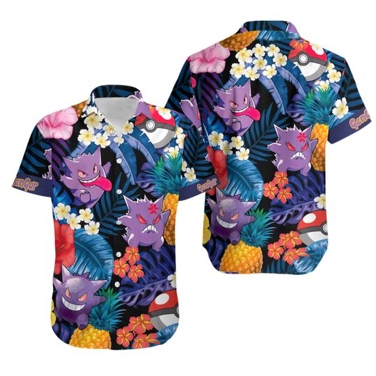 Discover Genger Hawaiian Button Down Shirt, Video Games Shirt