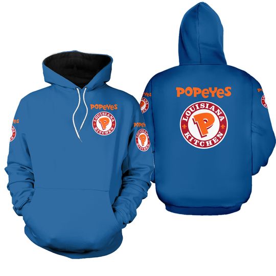 Discover Popeyes Louisiana Kitchen classic logos 3D Hoodies